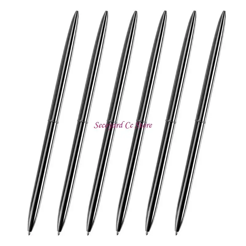 

N3UC 6Pcs Twist Action Metal Ballpoint Pen Novelty Signing Pen Twist to Open Close Ballpoint Pen Guest Sign In Pen