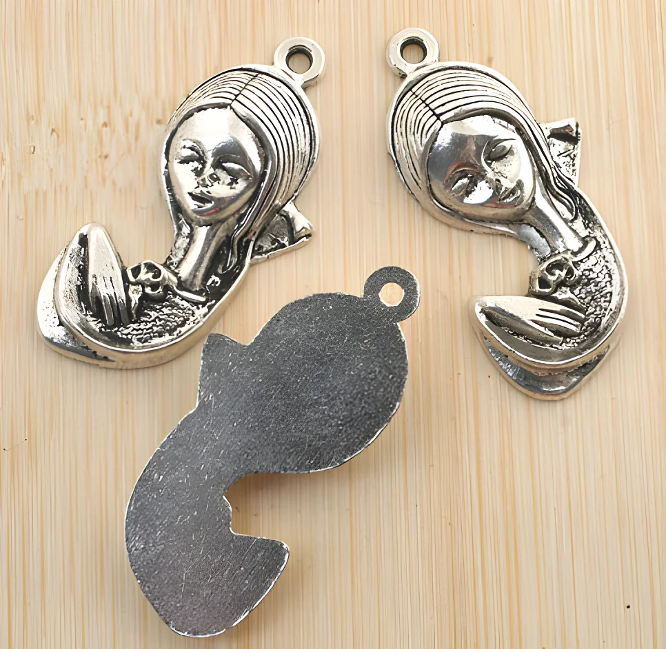 2 pcs  39*15mm   Alloy matel cute  pendants  HWG1199