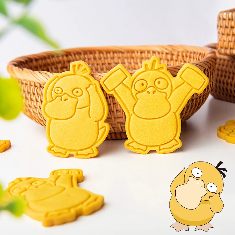 

1Pcs Pokemo Psyduck Cookie Cutter Cartoon Figure Heads Mold for Baking Biscuits Kawaii Anime DIY Fondant Cake Tools Accessories