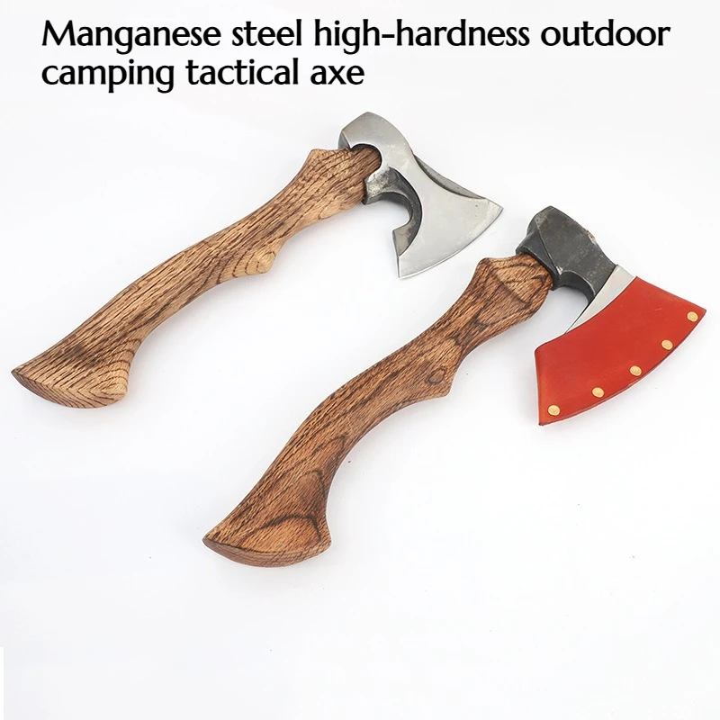 

Russian T actical Axe 65 Manganese Steel with High Hardness Suitable Outdoor Camping Household Use and Wood Chopping