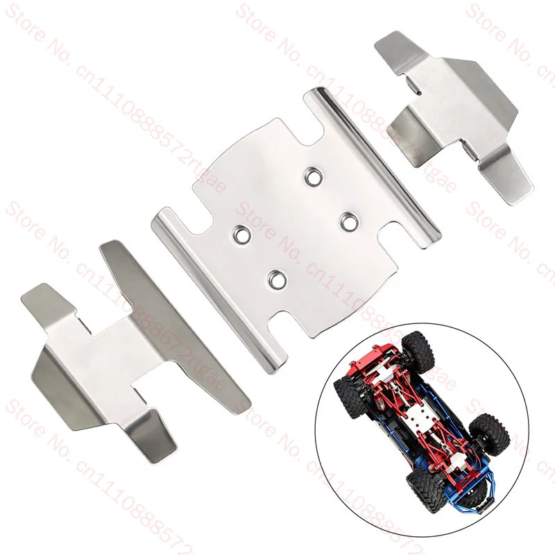 MJX 1/18 H18P Remote control car metal upgrade accessories stainless steel chassis protective armor kit lossless installation Rc