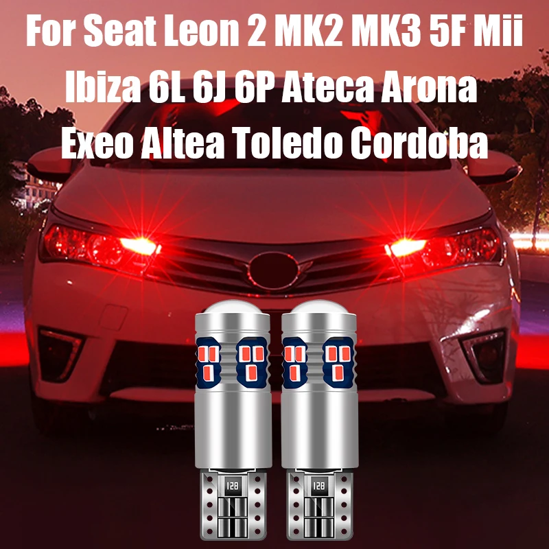 For Seat Leon 2 MK2 MK3 5F Ibiza 6L 6J 6P Ateca Arona Exeo Altea Mii Toledo Cordoba Car LED Position Parking Light Accessories