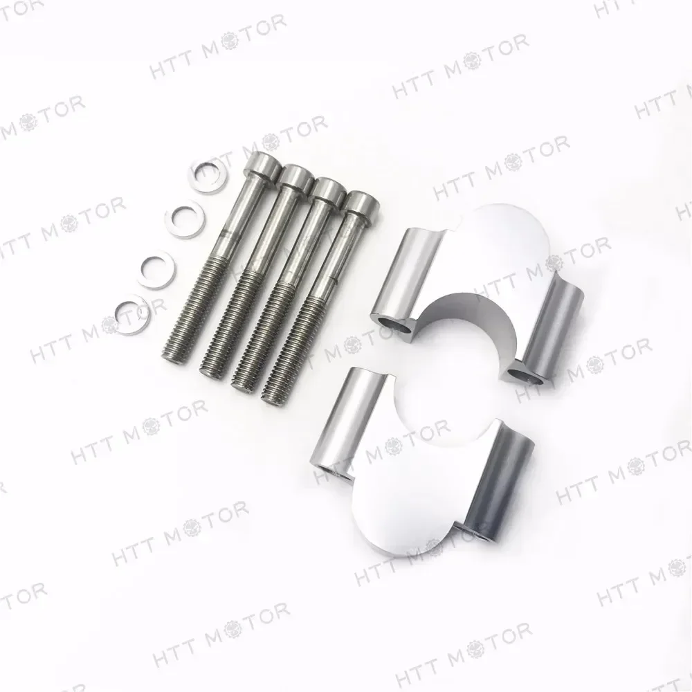 

Silver Universal Tusk Handlebar Riser Kit 1 1/8" Bars 30mm for Sport Street Off-Road Motorcycle Accessories & Items