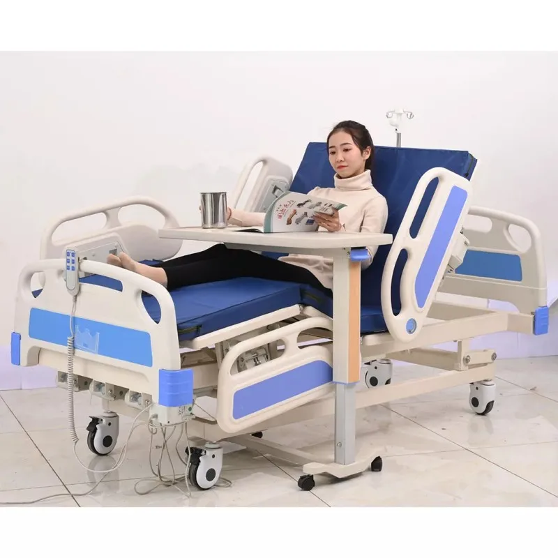 Factory direct sales electric 5 function blow molding i cu medical hospital bed