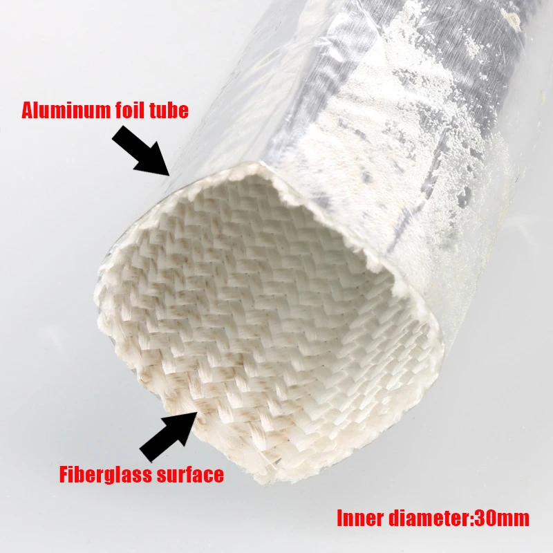 سخان التوقف ماسورة العادم الألومنيوم احباط الألياف الزجاجية خرطوم تأخير مجموعة العزل ل Webasto Eberspacier خرطوم تأخر العزل