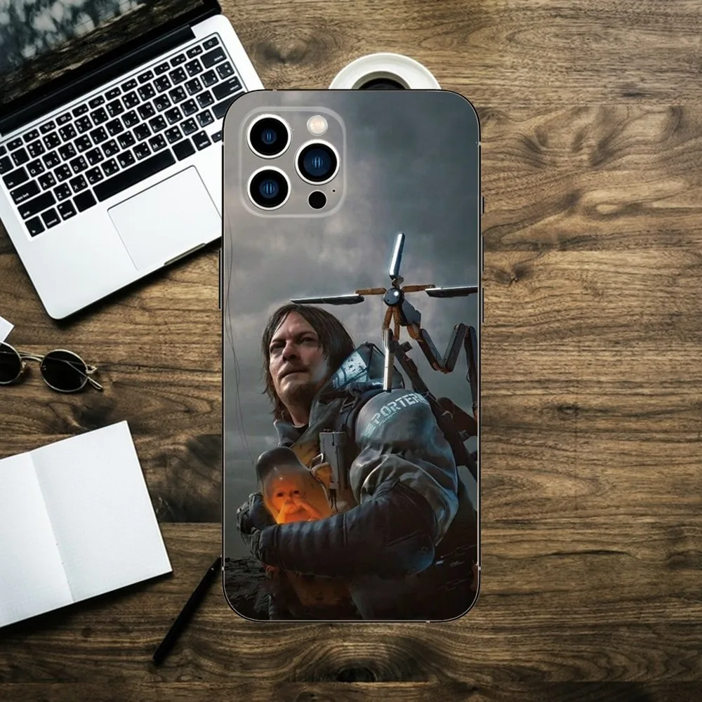 Game Death S-Stranding Phone Case Phone Case For Apple iPhone 15,14,13,12,11,XS,XR,X,8,7,Pro,Max,Plus,mini Silicone Black Cover