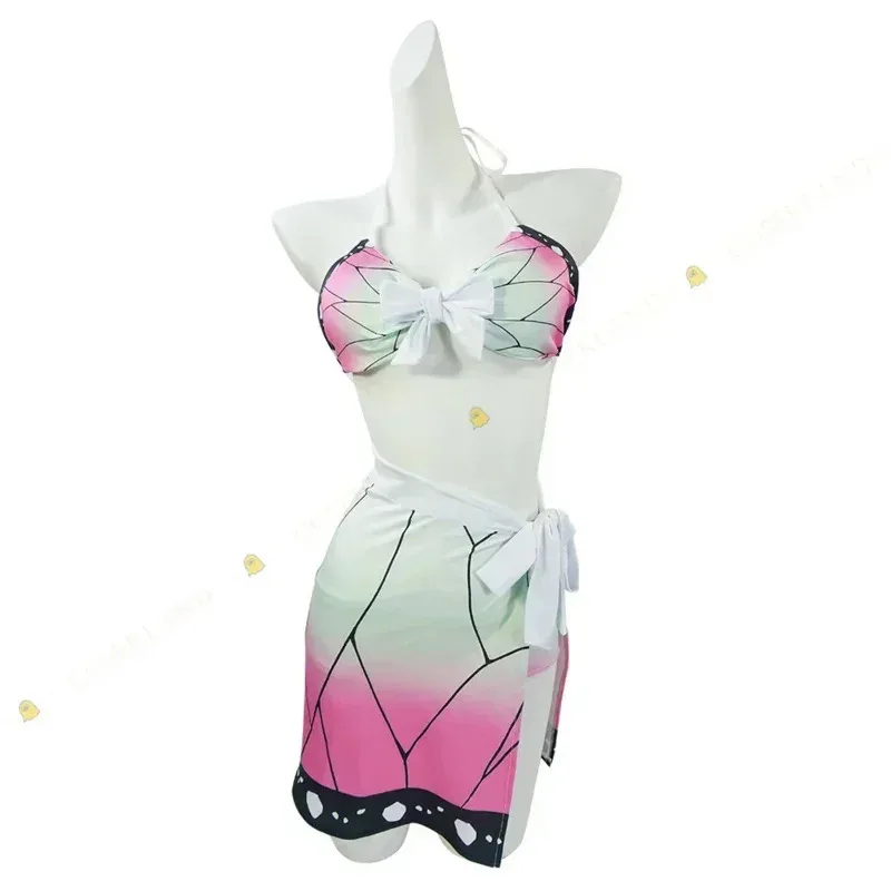 شيطان القاتل الفتيات ثوب السباحة كيميتسو نو يابا يوكاكو الدجاجة بيكيني كامادو تانجيرو Nezuko Zenitsu Kanroji Mitsuri ملابس السباحة تأثيري