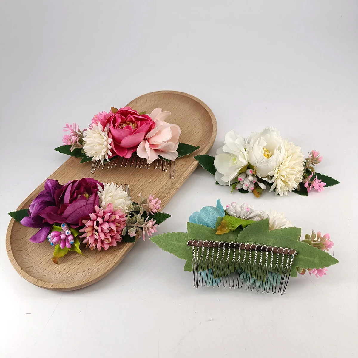 13 см невесты свадебные цветы металлические расчески для волос для весенних женщин и девочек заколки с цветочным принтом ретро заколка в виде розы