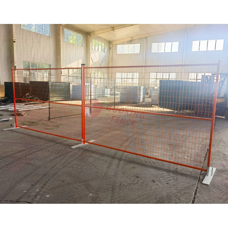 مخصص. الثقيلة المجلفن سلك ملحوم في الهواء الطلق المحمولة Ca الحدث المعادن 6x10 كندا لوحة السياج المؤقت موقع البناء