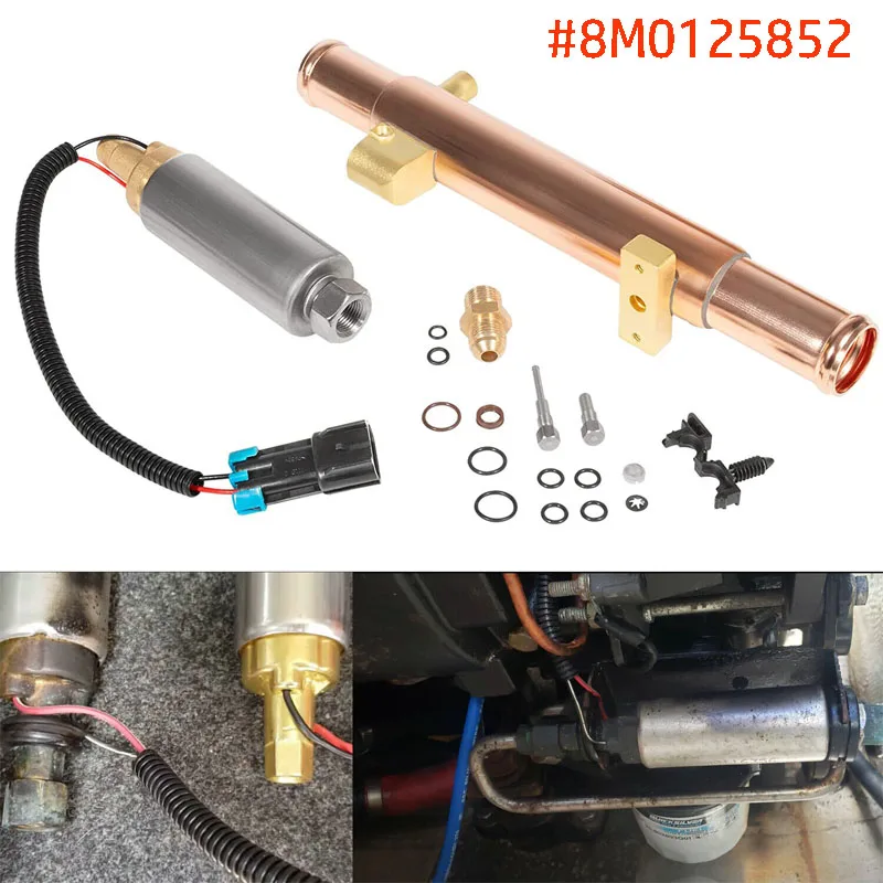 8M0125852 Fuel Pump and Cooler Kit Fit for Mercury MerCruiser Marine V6, V8 EFI Engines - Replacement for 8M0125852 861156A03