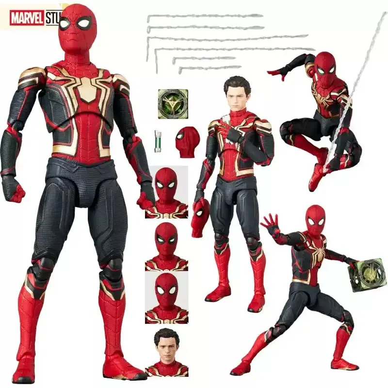 Mafex 245 1/12 Brandneue Day Spider-Man Integrierte Actionfigur mit Beweglichen Gelenken und Komplettem Zubehör Sammlermodell Spielzeug Geschenke – Detail 1