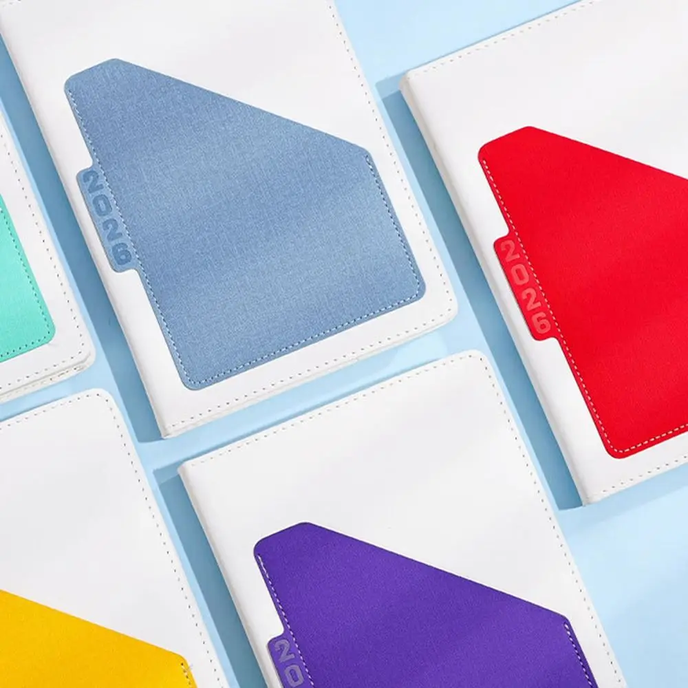 English 2026 Schedule Planner Notepad 12 Months Wear-resistant A5 Agenda Planning Notebook Portable Simple Diary Writing Pads