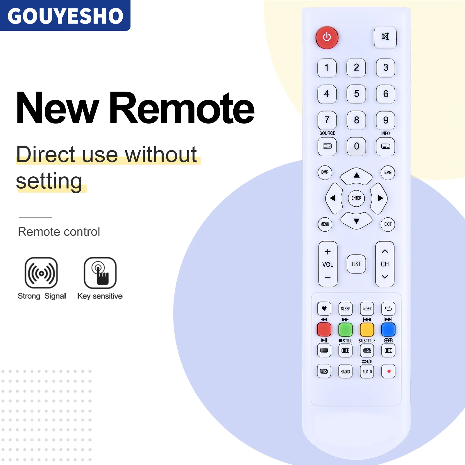 New Remote Control for Dexp D7-RC GCBLTV70A-C35 BRAVIS UNITED ECHOSONIC BEC Sitronic ENIE STARWORTH TV