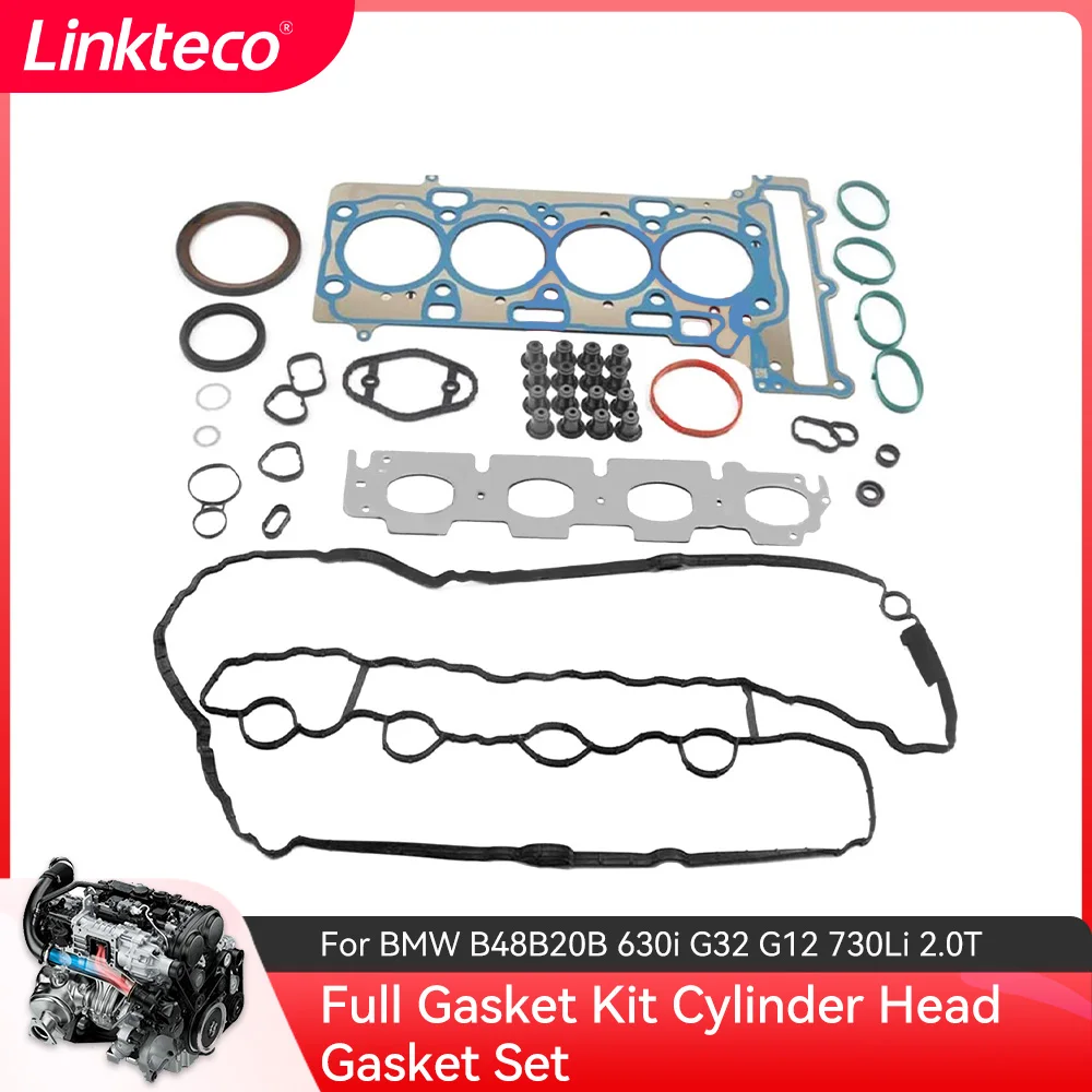 

Full Gasket Kit Cylinder Head Gasket Set For BMW 330E 330i 430i 530i X1 X2 X3 X4 Z4 Mini Cooper 2.0 L l4 GAS DOHC B46 B48