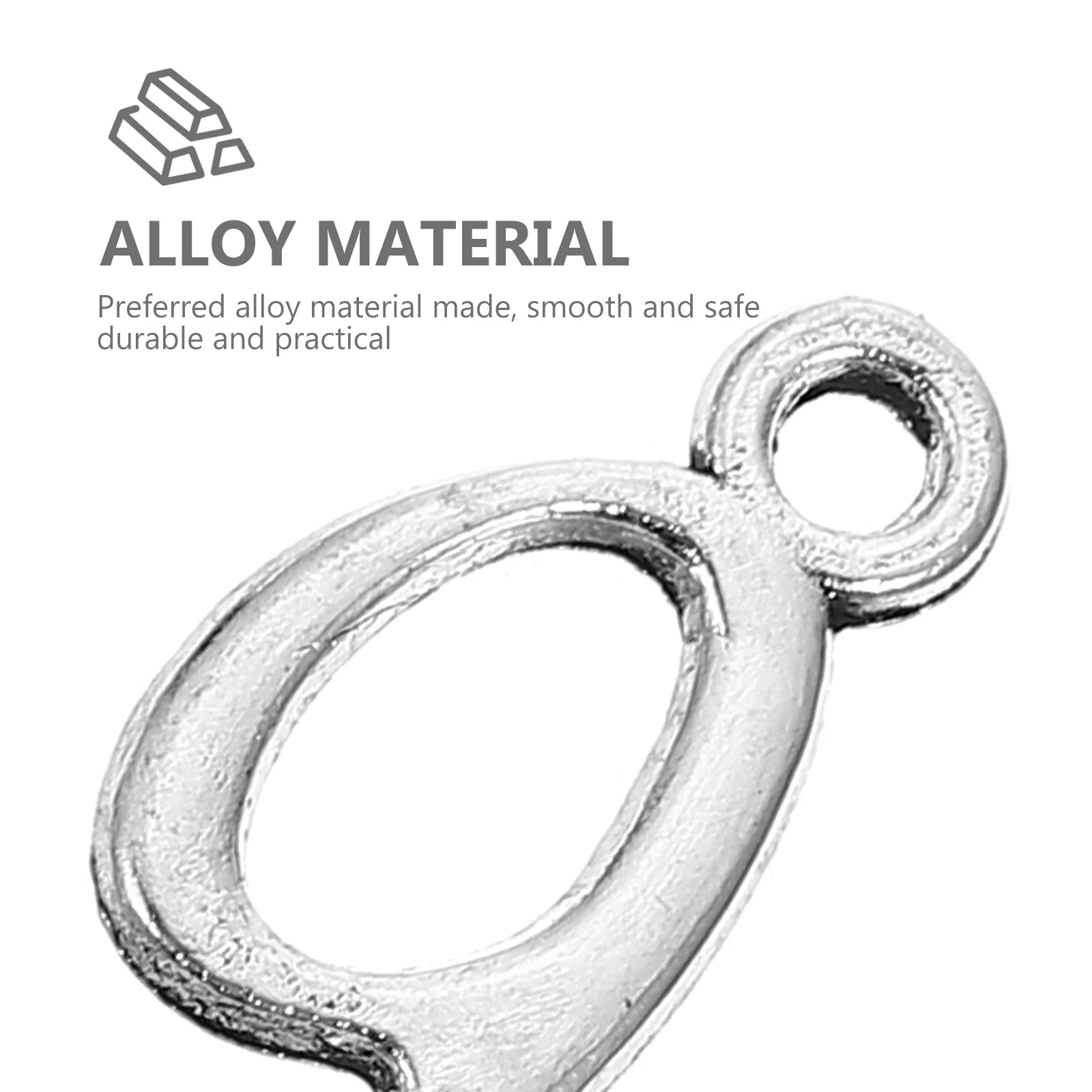 

50Pcs Metal Numbers Pendant 0-9 DIY Charms for Bracelet Keychain Jewelry Findings Lovely Fashionable Decorative Pendants Set