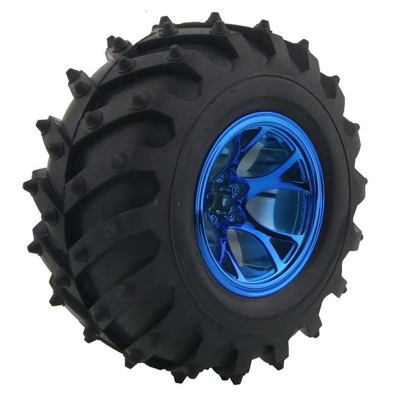 1/10 Scale Monster Truck Tires Single Piece, RC Off-Road Crawler Tires, Hobby Parts Compatible with HSP, HPI, TRAXXAS
