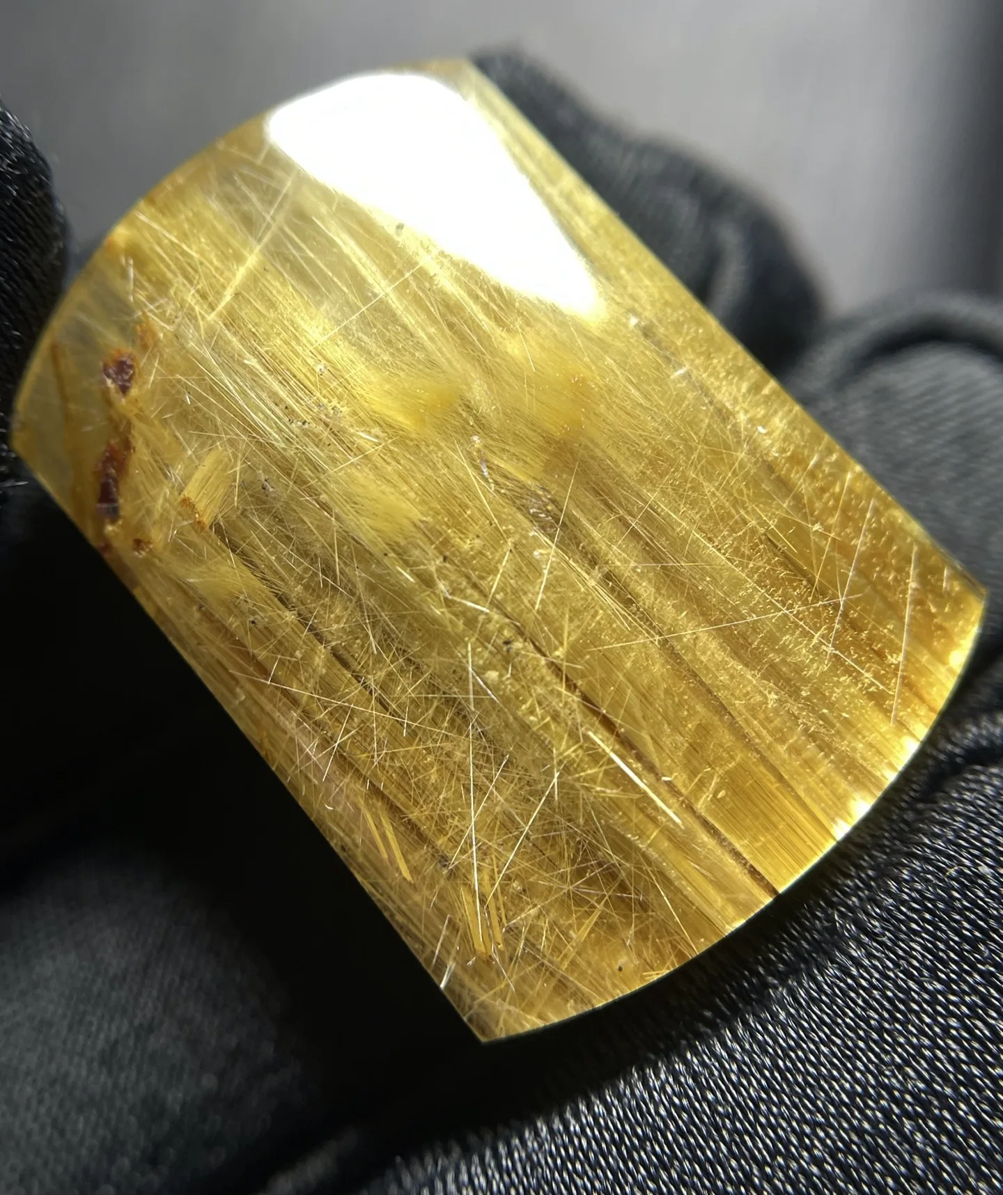 

Подвеска из натурального золота с рутилированным кварцем, ювелирные изделия из рутилированного кварца 26*18,3*8 мм для мужчин и женщин, Бразилия AAAAAAA