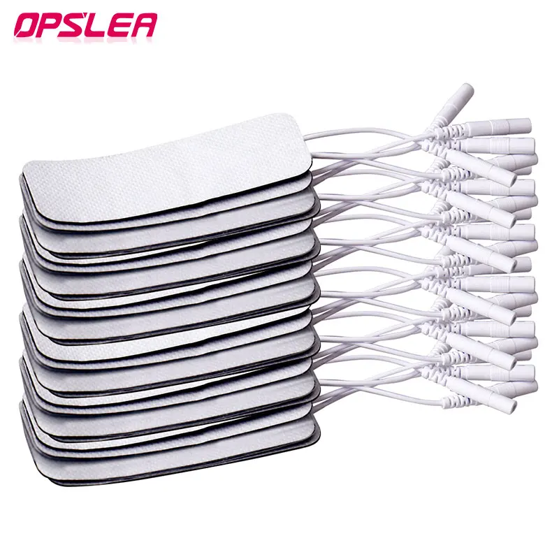 50/100pcs 3x9cm Self Adhesive Non-woven Fabric Replacement Tens Electrodes Pads for EMS Muscle Stimulator Low Frequency Massager