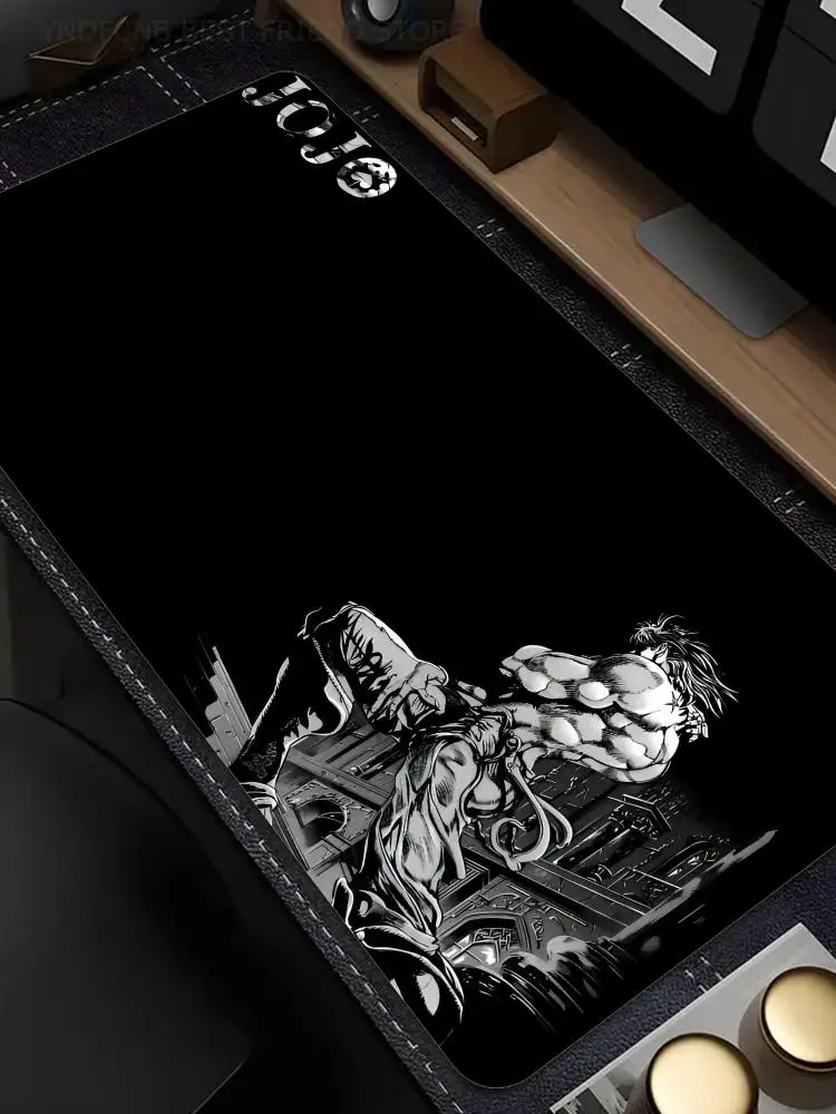 Podkładka pod mysz XXL HD z nadrukiem JOJO Bizarre Adventure, antypoślizgowa podkładka pod klawiaturę dla graczy, akcesoria do gier anime na PC, mata na biurko. — zdjęcie produktu 7