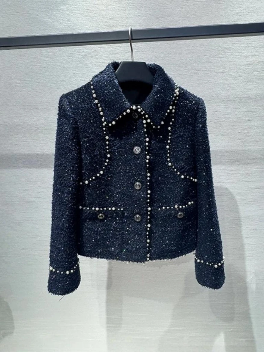 

Peoq Brand Heavy Work Sle Coat for Women ort Briti Sle Knitwear Premium Quali Versatile Ideal for Early Autumn