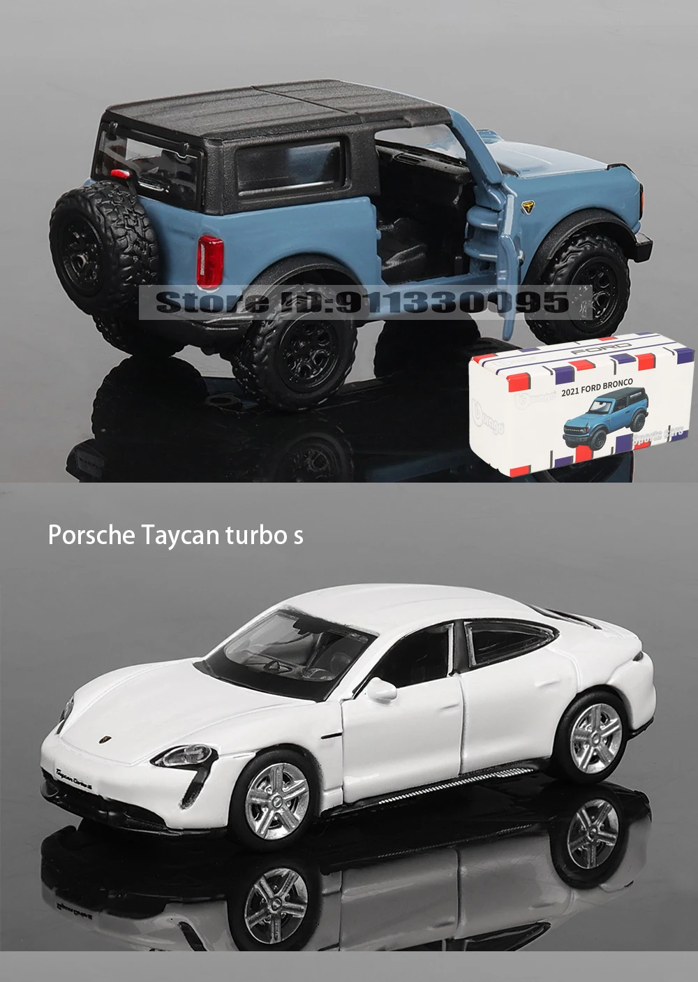 Bburago 1:64 Porsche 911 GT2 RS LAMBORGHINI Sian FKP 37 Mustang GT500 Automodell-Sammlung Weihnachtsgeschenk Spielzeug für Ferrari – Detail 8