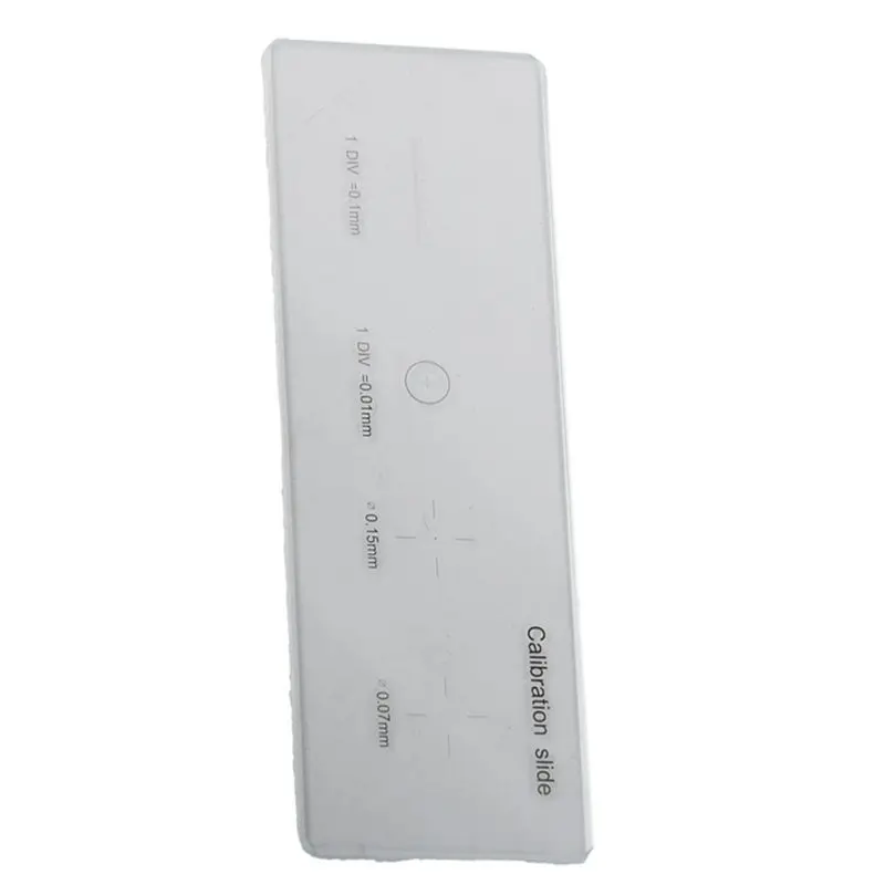 SEWS-5Pcs 0.01Mm Microscope Slides Reticle Calibration Slide Ruler Cross Microscope Calibration Ruler Stage Micrometer