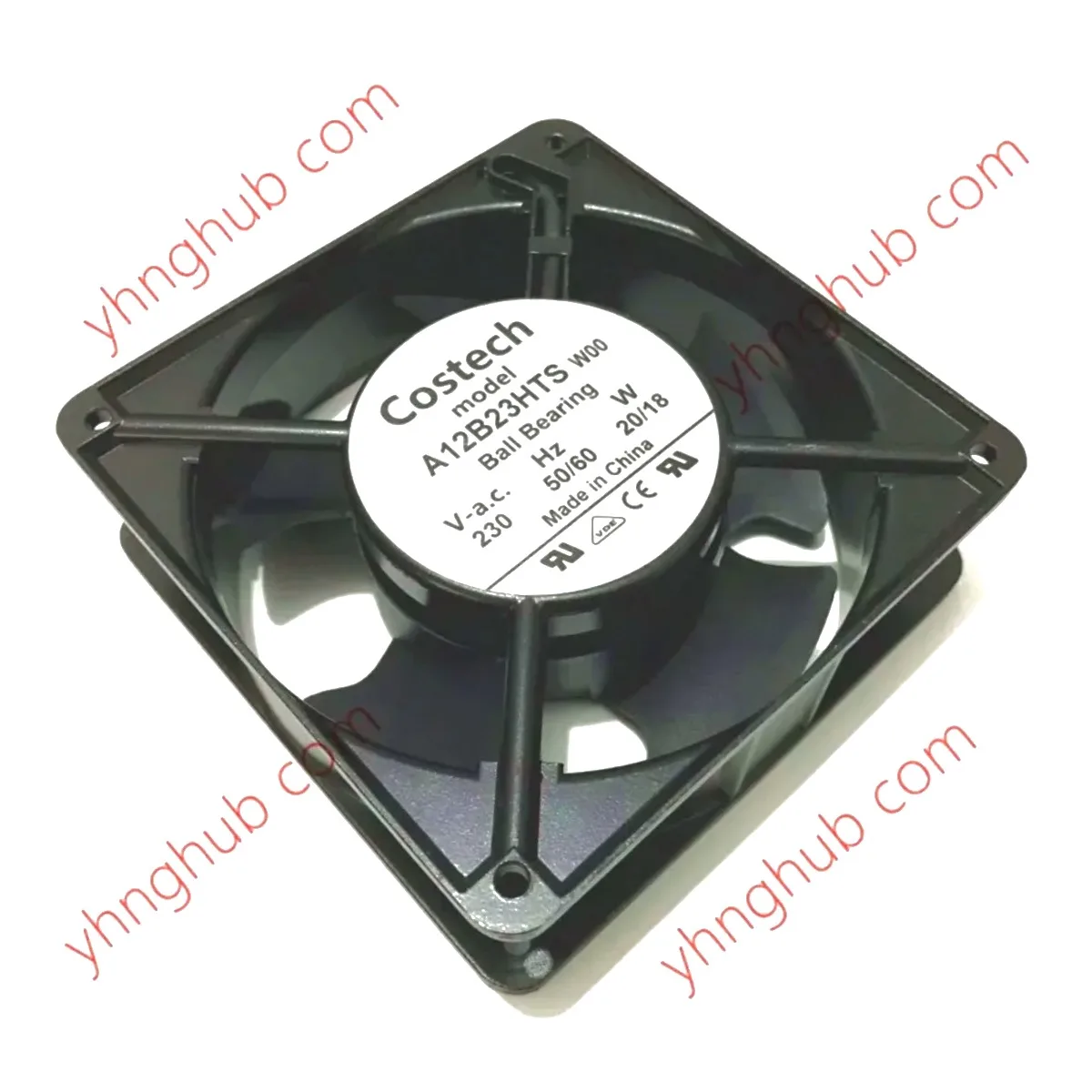 costec-a12b23hts-ac-120x120x38mm-2ピン-サーバー冷却ファン