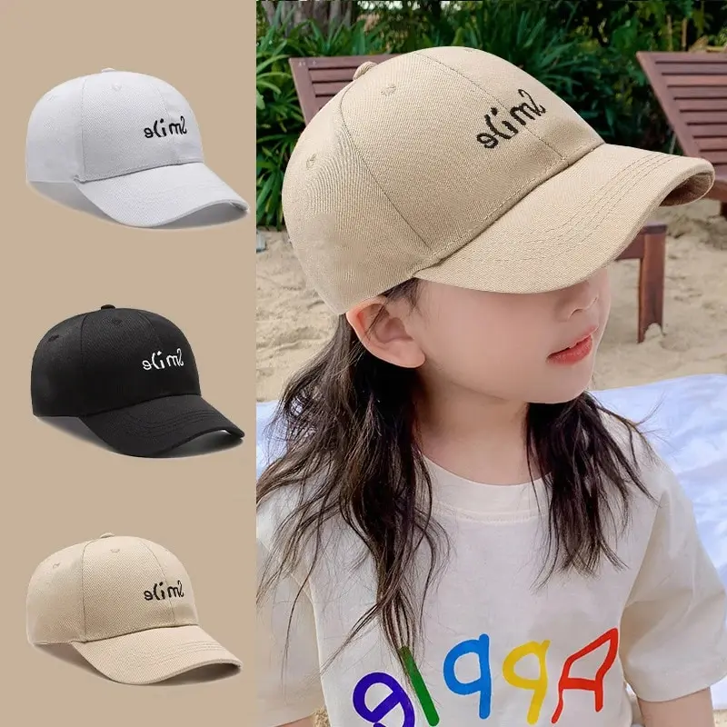 

Korean Version Of Boys' Outdoor Sunscreen Baseball Cap, Children's Summer Cap, Embroidered Polyester Cotton, Sunscreen Sun Hat
