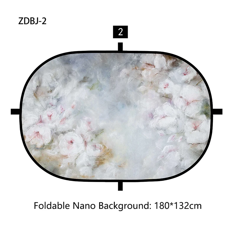 180*132 cm Pieghevole Nano Sfondo Accessori Per La Fotografia Del Bambino Portatile Paesaggio Sfondo Puntelli Neonato Foto Pannello Pieghevole