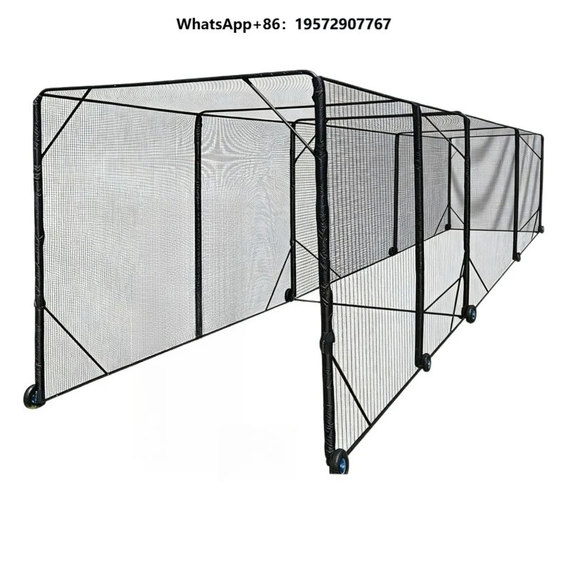 Cross-border Heavy-Duty PE Baseball Batting Cage Practice Net with Detachable Training Tennis Net