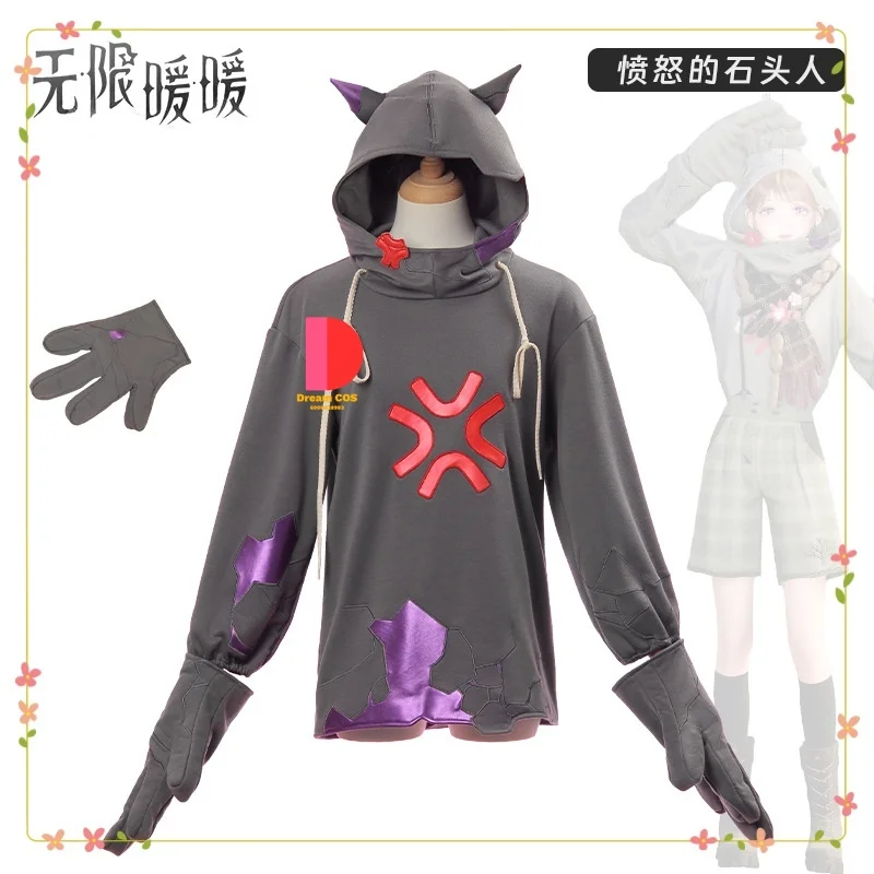 

Infinite Nikki Open World Dress-up Game The Angry Stone Man Cosplay Costume Two-dimensional Full Women's Clothing Set Edgy Cool