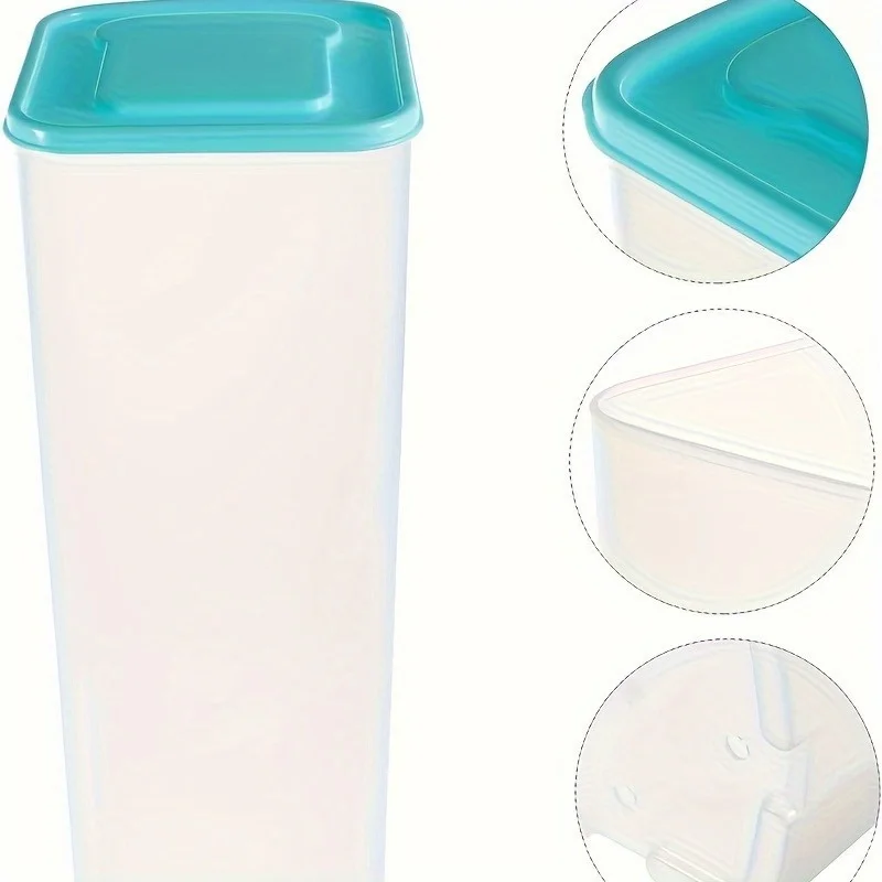 & Reusable Food  Container With Lid - Perfect For Bread, Toast, Grains & Fruits - Portable Kitchen Organizer