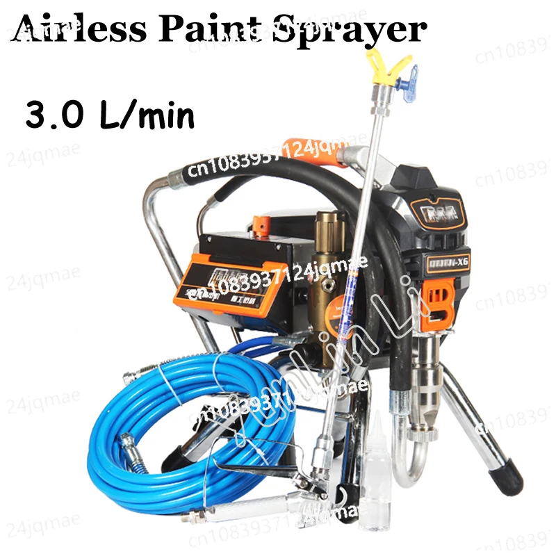 

3.0L Airless Paint Sprayer X6 Professional Airless Spray Gun 23MPA 3000W 220V High Pressure Airless Painting Machine Spraying