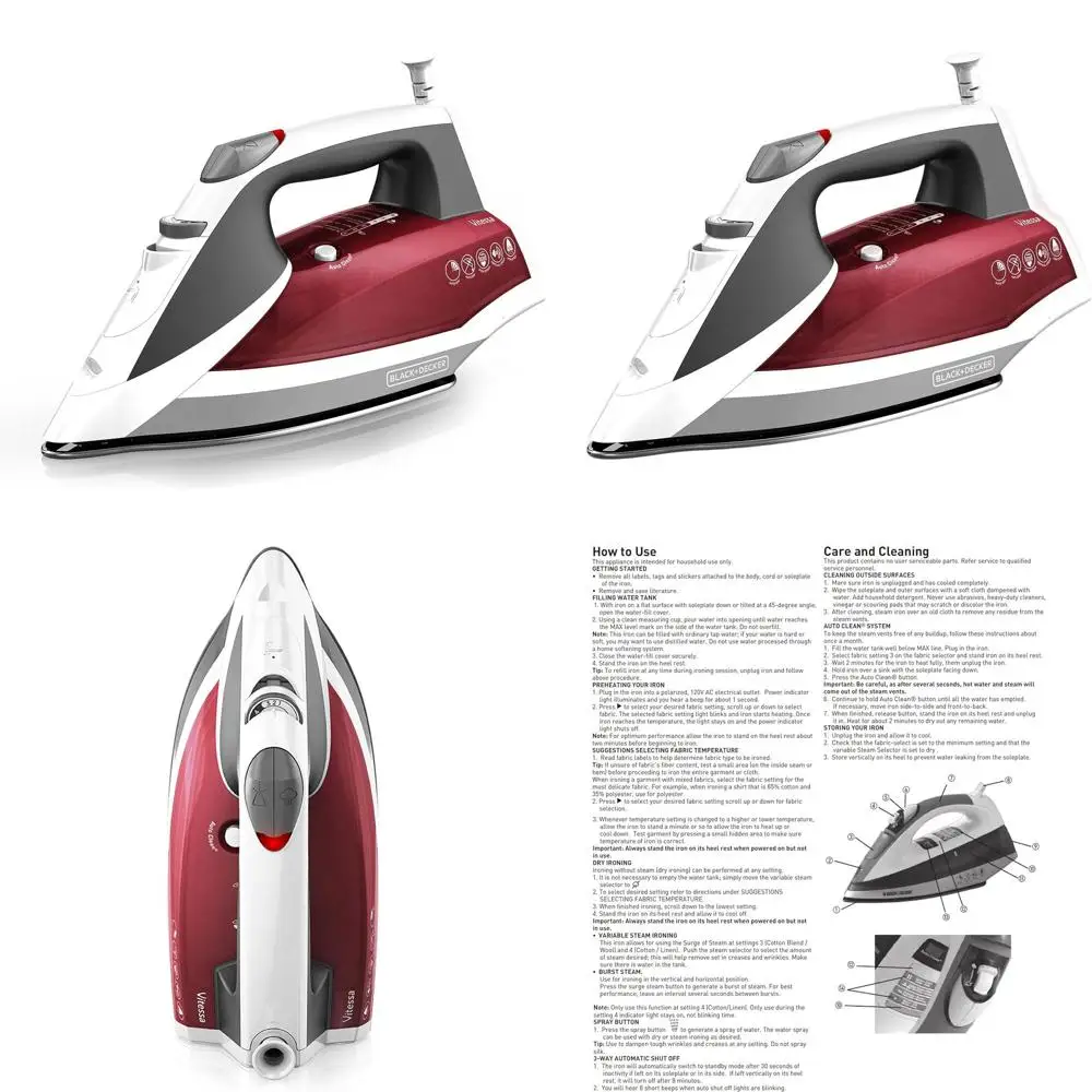 

Усовершенствованный паровой утюг Vitessa, IR2050