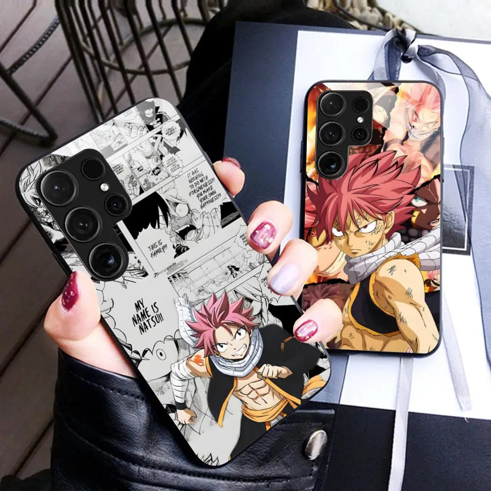 

Fairy Tail Natsu Phone Case for Samsung Galaxy S26 S25 S24 S23 S22 S21 S20 Note20 Plus FE Ultra Glass Protective Cover