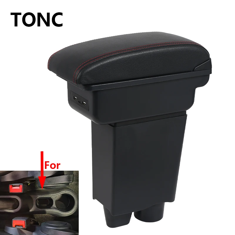 

Armrest For Fiat Mobi Car Console Storage Box With USB Interior Design Car Accessories