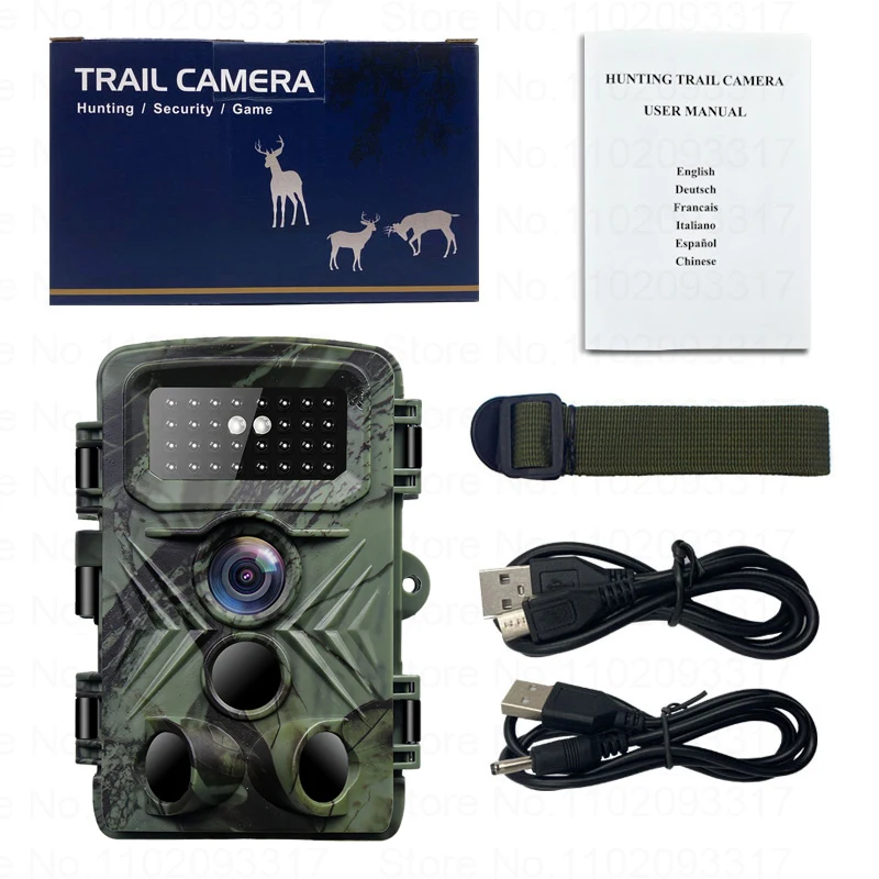 Telecamere da trail 58MP 2.7K con visione notturna a infrarossi da 940nm Telecamera da caccia selvaggia all'aperto per il monitoraggio e la esplorazione della fauna selvatica PR3000