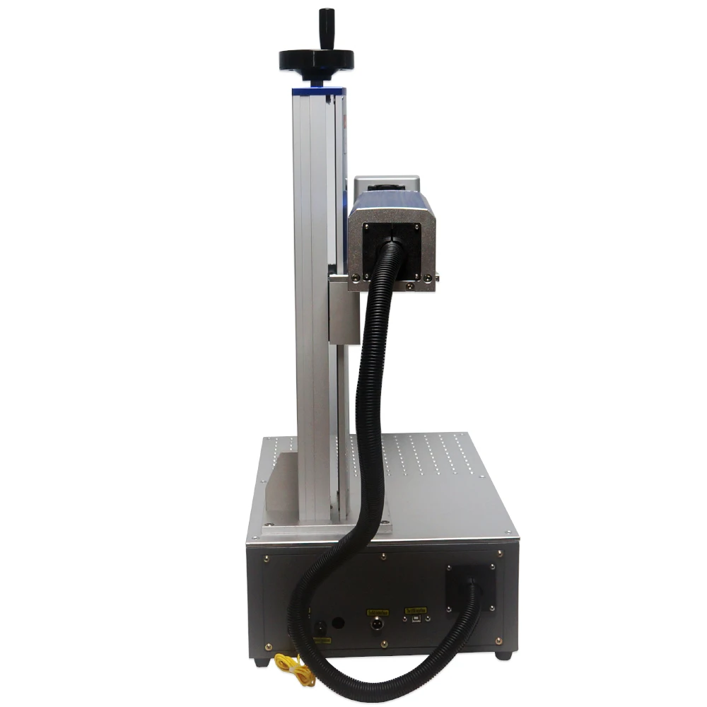 Laser Marking Machine 50W 30W 100W 20W Fiber Laser Raycus Desktop Gold Engraver with D80 Rotary Axis for Metal Card Steel PVC