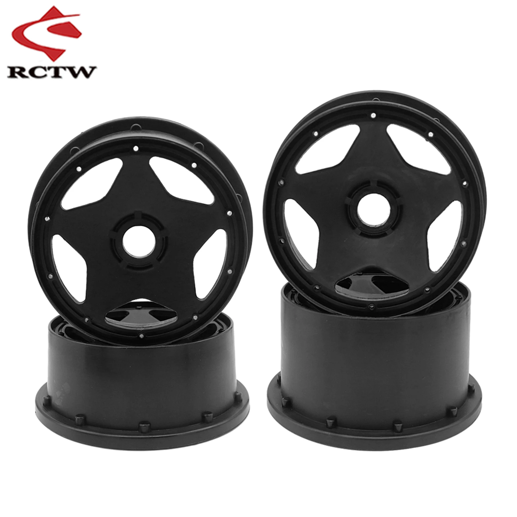 High Quality Matte Five Star Wheel Hub Front or Rear for 1/5 Hpi Rofun Baha Kingmotor Rovan Baja 5B SS Truck Rc Car Spare Parts