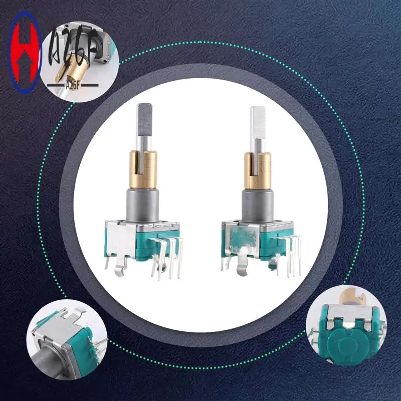 

A26F-EC11EBB24C03 Двухосевой энкодер с переключателем 30, номер позиционирования 15, ручка точки импульса, 25 мм