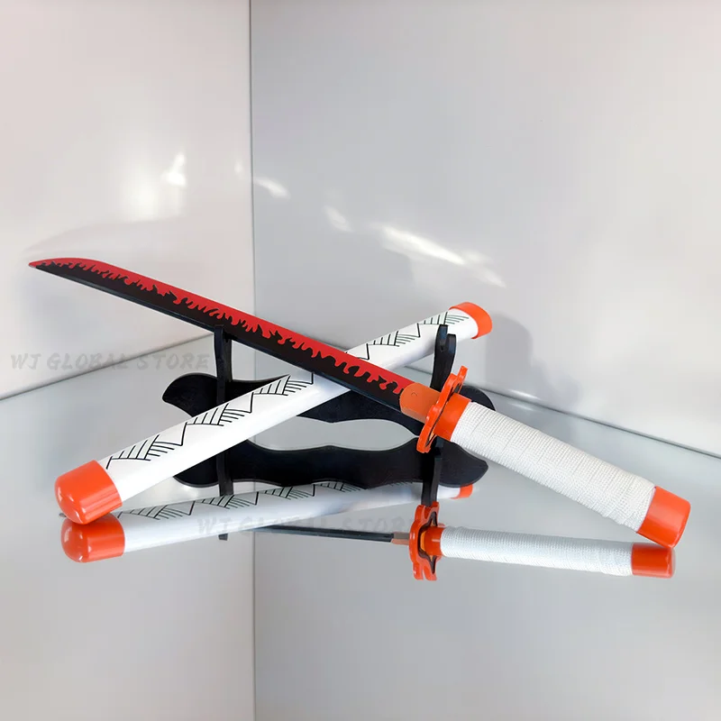 42cm katana demon slayers Plastic Nylon Toys knife weapons Model Cosplay Prop Anime Tanjirou Samurai sword Collection Boy Gifts