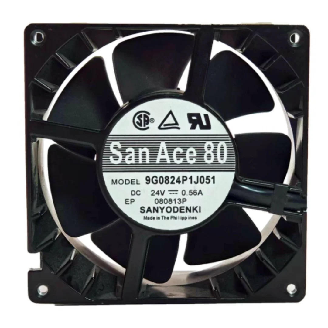 

SANYO DENKI 9G0824P1J051 DC 24V 0.56A 80x80x38mm 2-Wire Server Cooling Fan