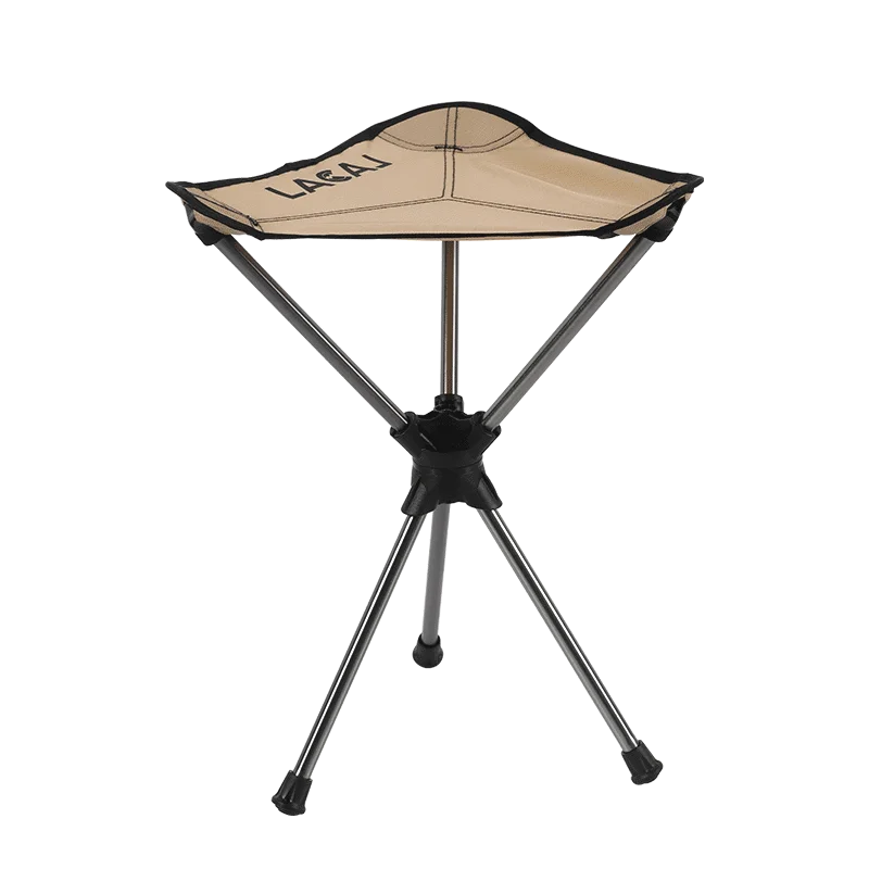 Liga de alumínio Rotating Triangle Chair, Pesca Camping Bench, Lazer portátil ao ar livre dobrável Small Mazar, Alumínio super leve