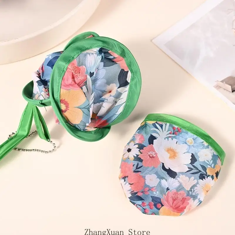 Round Foldable Hand Fan Foldable Compacts Cooling Fan for Outdoor Game,Festival 3XUF