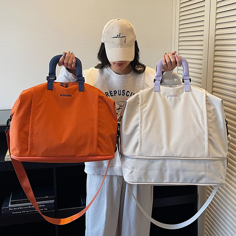 

Большая вместительная удобная ручная сумка для путешествий, дорожная сумка для фитнеса, легкая спортивная дорожная сумка для хранения