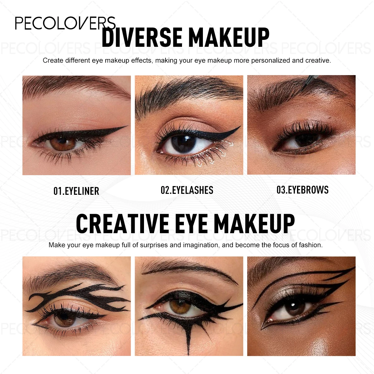 Schnell trocknender Eyeliner-Stift – wasserfeste, langlebige, sanfte Formel, elegantes Augen-Make-up, unverzichtbar für Weihnachtsgeschenke