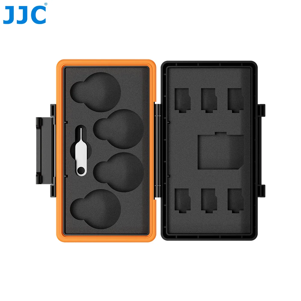 

JJC Multi in 1 Storage Case for DJI Osmo Nano Filters TF Card Case Support 4 Filters 6 TransFlash TF Card 1 SD Card Wallet Shell