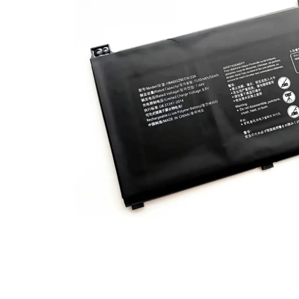 7.64V 7330mAh/56WH HB4692Z9ECW-22A Laptop Battery Huawei MateBooK D14 NblL-WDQ9HN Nbl-WAQ9H NbIL-WFP9 NbDE-WFH9