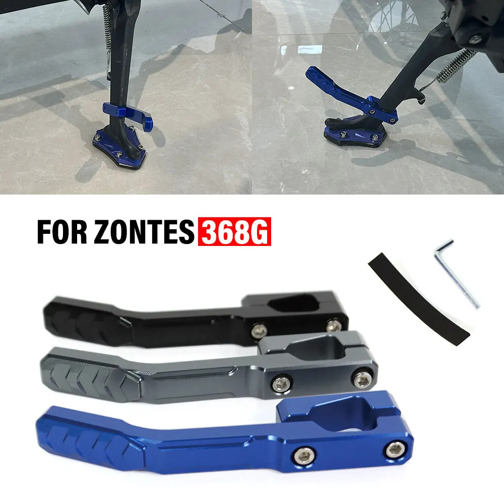 FÜR ZONTES 368G 368 G 368-G G368 Motorrad Niedrige Sitz Seite Unterstützung Hilfs Block Seite Unterstützung Verbreitert Vergrößert Seite Unterstützung