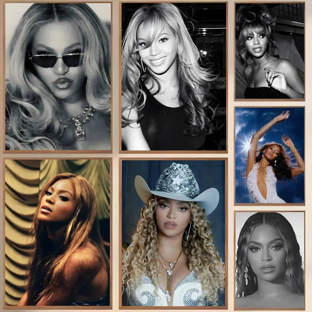 Singer B-beyonce Painting Calligraphy Waterproof Canvas Wrinkle Resistant Wall Art Easy Hang Home Decor For Living Room Bedroom